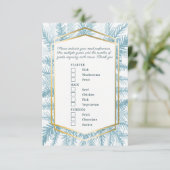 Blauwe sparren voor winterevenement informatiekaartje (Staand voorkant)