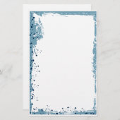 blauwe spat briefpapier (Voorkant / Achterkant)
