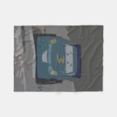 Blauwe Speelgoed auto Fleece Deken (Voorkant (Horizontaal))