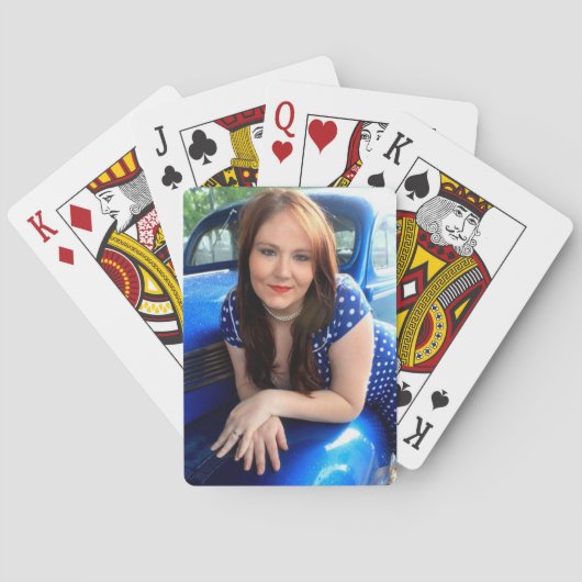 Blauwe  speelkaarten (Achterkant)