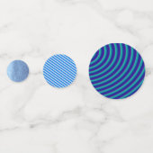 Blauwe Speelse Patronen Confetti (Voorkanten)