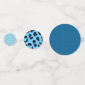 Blauwe Speelse Patronen Confetti (Achterkanten)