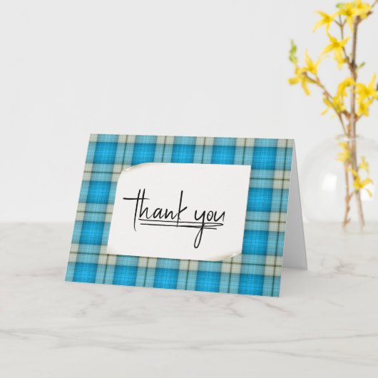 Blauwe speldenkaart Hartelijk dank Kaart (Gele Bloem)