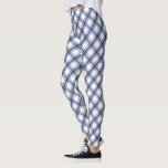 Blauwe speldenLeggings Leggings<br><div class="desc">Transformeer uw vakantieseizoen met onze prachtige Leggings, met een prachtig waterverf marineblauw en wit buffelplaid patroon. Deze leggings stralen tijdloze elegantie en feestelijke charme uit en bieden zowel comfort als stijl. Verhoog je vakantiegarderobe en omarm de seizoensgeest met deze chique en gezellige toevoeging. Duik in een wereld van feestelijke elegantie...</div>