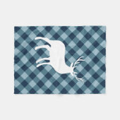 Blauwe speldenstaart en witte staaf | Vakantie Fleece Deken (Voorkant (Horizontaal))