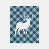 Blauwe speldenstaart en witte staaf | Vakantie Fleece Deken (Voorkant)