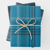 Blauwe speldeset papierbladen voor overvulling inpakpapier vel (In situ)