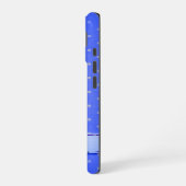 Blauwe speldjes iPhone 16 hoesje (Linkerkant)