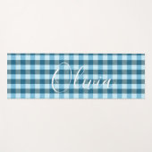 Blauwe spelnaam yogamat (Voorkant (horizontaal))