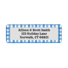 Blauwe spelregels voor retournering etiket