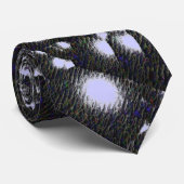 Blauwe Spijker Bubbles 2 Stropdas (Opgerold)
