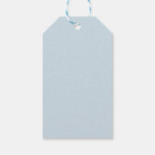 Blauwe Spijkerbabyfeest - Denimthema Cadeaulabel (Achterkant)