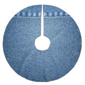 Blauwe spijkerbroek kerstboom rok (Voorkant)