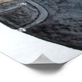 Blauwe spijkerbroek poster (Hoek)