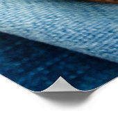 Blauwe spijkerbroek poster (Hoek)