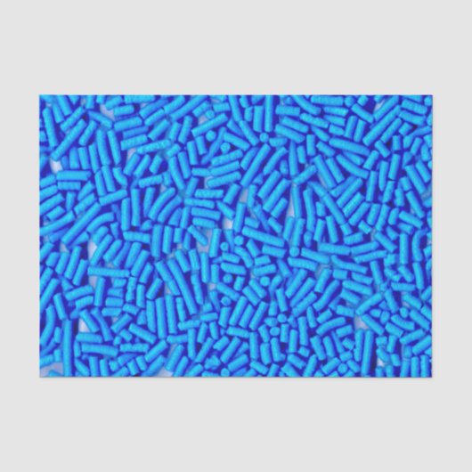 Blauwe Spikkels Blauwe Jimmies Tissuepapier (Voorkant)