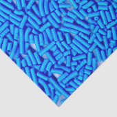 Blauwe Spikkels Blauwe Jimmies Tissuepapier (Detail)