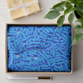 Blauwe Spikkels Blauwe Jimmies Tissuepapier (Geschenk)