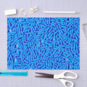 Blauwe Spikkels Blauwe Jimmies Tissuepapier (Craft)