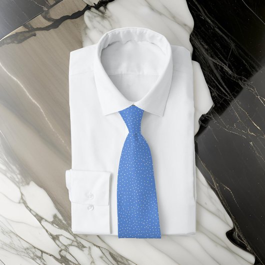 Blauwe spikkels met minimale klasse stropdas