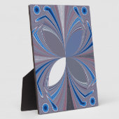 Blauwe spin fotoplaat (Zijkant)