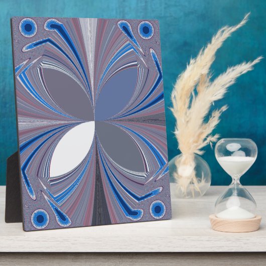 Blauwe spin fotoplaat (Zijkant)