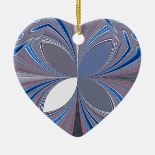 Blauwe spin keramisch ornament (Voorkant)