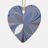 Blauwe spin keramisch ornament (Links)