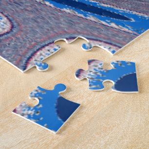 Blauwe spin legpuzzel