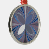 Blauwe spin metalen ornament (Rechts)