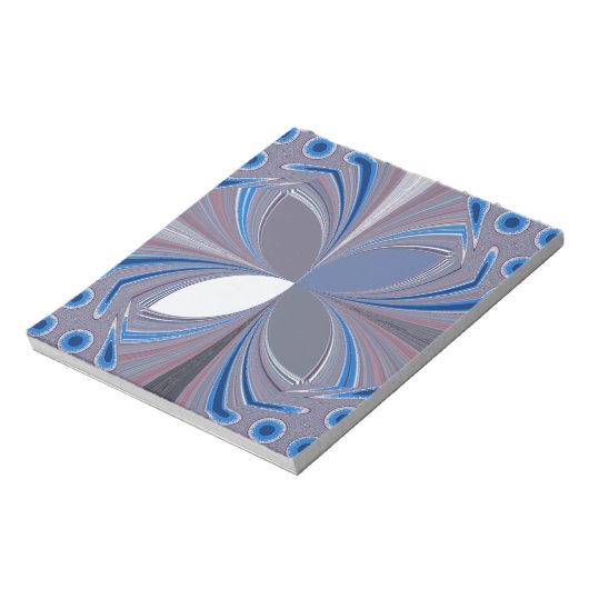 Blauwe spin notitieblok (Linkerzijde)