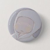 Blauwe spin ronde button 5,7 cm (Voorkant)