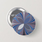 Blauwe spin ronde button 5,7 cm (Voorkant /achterkant)