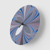 Blauwe spin ronde klok (Hoek)