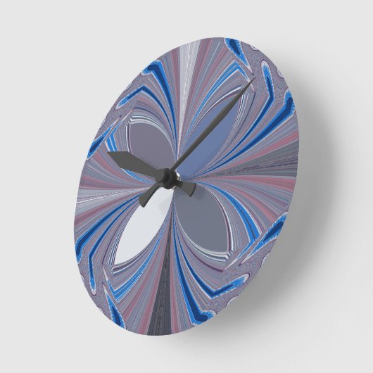 Blauwe spin ronde klok (Hoek)