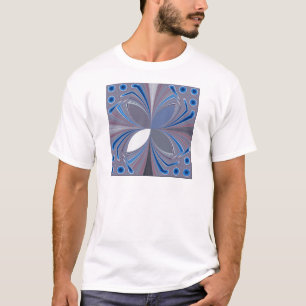 Blauwe spin t-shirt