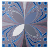 Blauwe spin tegeltje (Voorkant)