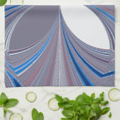 Blauwe spin theedoek (Gevouwen)