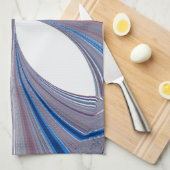 Blauwe spin theedoek (Quarter Fold)