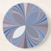 Blauwe spin zandsteen onderzetter (Voorkant)