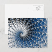 Blauwe spiraal briefkaart (Voorkant / Achterkant)