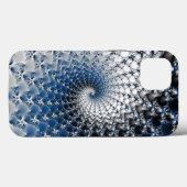 Blauwe spiraal Case-Mate iPhone case (Achterkant (horizontaal))