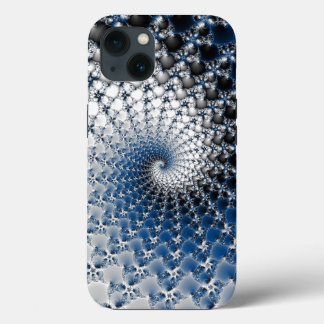 Blauwe spiraal Case-Mate iPhone case