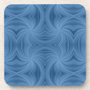 blauwe spiraal coaster bier onderzetter