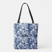 Blauwe Spiraal Custom Tas (Achterkant)