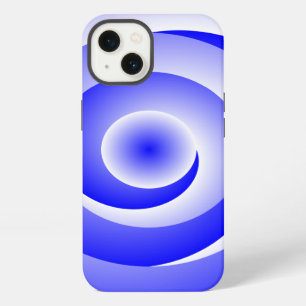 Blauwe Spiraal Illusie door Kenneth Yoncich iPhone 13 Hoesje