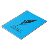 Blauwe spiraal notitieboek (Linkerzijde)