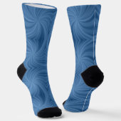 blauwe spiraal sokken (Gebogen)