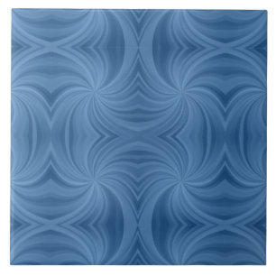 blauwe spiraal tegel tegeltje