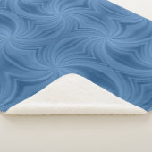 blauwe spiraaldeken sherpa deken (3/4)